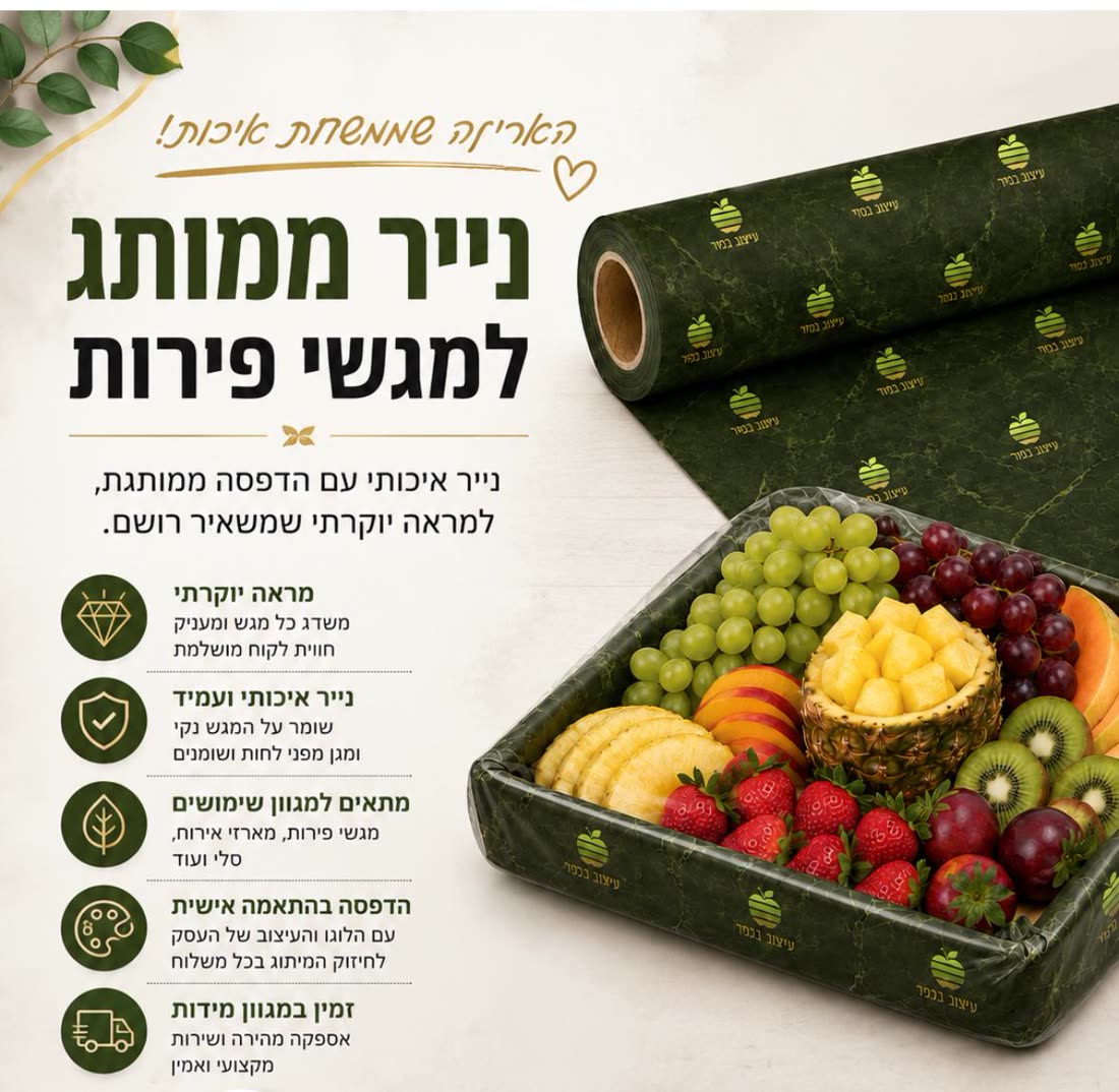 גלילים ושקיות צלופן ומוצרים משלימים — אריזה ממותגת מבית בסט אריזות